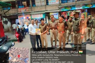 होली–रमज़ान–ईद को लेकर शहर में पैदल मार्च, सुरक्षा व सुविधाओं की समीक्षा—